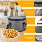 Round Pie Carrier with Foldable Tray Insulated Casserole Carrier Bag with ZhxYt