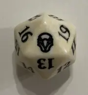 MTG Magic Dominaria White Promo Spin Down Life Counter d20 Fat Pack Bundle Die