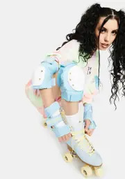 [Impala Rollerskates] Sky Blue Protective Gear Set