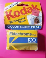Kodak Ektachrome 100 Daylight 35mm Color Slide Film - 24 Exposures Expired 1/86