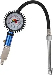 Pump Gun Inflator Gun 12 Self Clamping Tire Inflator with Air Pressure Gauge and Quick Air Connector Tire Inflator Gauge