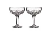 2PK Ophelia Crystal 400ml Coupe Glasses Cocktail Cup Stemware Glass Set Clear