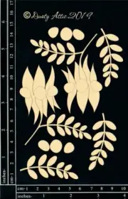 Dusty Attic Chipboard 4x6 - Sturt Desert Pea #2, DA2590