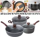 Non-Stick Saucepan 20/24/28CM Saute Cookware Casserole Milk Pot w/Lid Sauce Pan