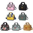 Heat Insulated Tote Bag Large Capacity Portable Lunch Storage Bag for Men Women