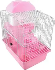 Hamster Castle Cage Ferret Cage Guinea Pig Castle Hamster Bird Feeder Rat Pet Playpen Gerbil Dog Fence Coop Trap Fence Feeder Ferret Hedgehog Rat Traps Guinea Wire Pink