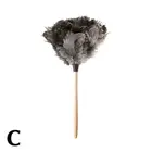 Ostrich Cleaner Floor Cleaner Ostrich Duster with Wooden Handle Natural A7D5