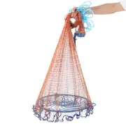 TOH 240cm Fishing Casting Net High Strength Hand Cast Net With Flying Disc HO
