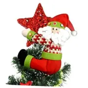 Christmas Tree Topper Claus,Unique Holiday Xmas Decorations Funny Home Santa