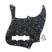 FLEOR Black Pearl J Bass Pick Guard 10 Holes for 4 Strings JB J Bass