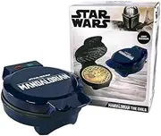 Uncanny Brands The Mandalorian Grogu (Baby Yoda) Waffle Maker - Blue, Star Wars: The Mandalorian - Baby Yoda (Grogu) Style, Non-stick, Stainless Steel