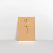 Lempac String and Washer Envelopes - C5 & C6 String Closure Envelopes for Personal & Business Use - Reusuable 180gsm Durable Mailing Solution- SW162 x100
