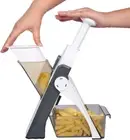ONCE FOR ALL Safe Mandoline Slicer 5 in 1 Vegetable Chopper Food Potato Cutte...