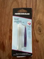 Tweezerman Stainless Steel Mini Slant Tweezer - Purple