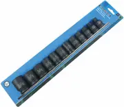 Action 600201201 - Impact Socket Set 1/2" Drive 12 Piece 6-Point Rail AF