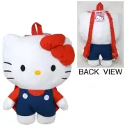 Hello Kitty 16" Plush Backpack- RED BOWS