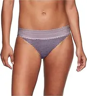 [Warner's] Women's No Pinching No Problems Dig-Free Comfort Waist with Lace Microfiber Bikini 5509