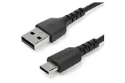 StarTech.com 1m USB A to USB C Charging Cable - Durable Fast Charge & Sync USB 2.0 to USB Type C Data Cord - Aramid Fiber M/M 3A