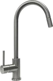 Hafele Gun Metal Gooseneck Mixer Tap