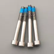 4pcs M6 x 55 mm Titanium Ti Screw Bolt Allen Hex Socket Cap Head + Thread Locker