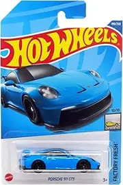 Hot Wheels Porsche 911 GT3 Car Toy, 1:64 Scale, Black, 7 x 4 x 2 Inches, Ages 6+