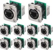 PENGLIN 10PCS Ethercon Rj45 Chassis Socket, NE8FDP Pass