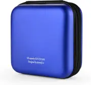 alavisxf xx CD Case, 48 Capacity EVA Protective Blu-ray 48 Capacity, Blue48