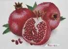 Bead Embroidery Kit DIY Beaded Needlepoint Beaded Stitching Pomegranate a5-d-055