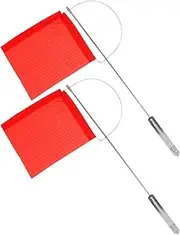 MUELODSIC 2pcs Marine Wind Direction Indicator Flag Safety Flag Sailing Wind Marker Reusable Eye Catching Windsocks for Boat Mast Directional Identification 130 * 110mm