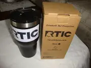 RTIC 20oz Stainless Steel Tumbler Branded Black Finish