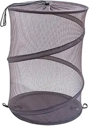 PRETYZOOM Foldable Laundry Basket Decorative Storage Holder for Dirty Clothes Books Practical Organizer for Dorm Nursery Bathroom Living Space Saving Design