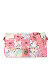 Kurt Geiger London Camden Flap Flower Shoulder Bag