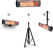 Tradesman 1500 Watt Infrared Heater Tripod Combo, Remote