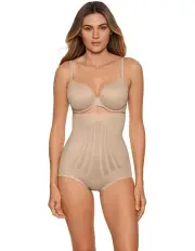 [Miraclesuit Shapewear] Lycra FitSense Extra High Waist Shaping Brief in Warm Beige
