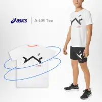 在飛比找momo購物網優惠-【asics 亞瑟士】短袖 A-I-M 白 黑 男款 短T 