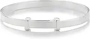 Molly Brown London Sterling Silver Signature Expandable Baby Bangle – Christening, Baptism, Baby Keepsake & Shower Gift, Standard Industry Baby Bangle Size, Silver