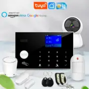 Wifi Alarm System Home Burglar Security Alarm Wireless Detector Touch Keyboard
