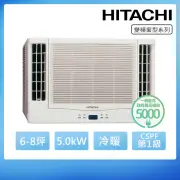 【HITACHI 日立】6-8坪一級能效冷暖變頻窗型冷氣(RA-50HR)