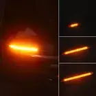 2pcs Car LED Side Rearview Mirror Light Turn Signal Bulb Strip DRL Streamer Lamp