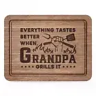 Grandpa Gifts- Engraved Walnut Cutting Board with Heartwarming Words- Gifts f...