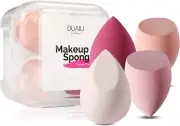 DUAIU 4 Pcs Makeup Sponge Set Beauty Sponge Foundation Blending Sponge, Flawl...