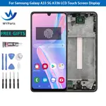 SAMSUNG 適用於三星 GALAXY A33 5G A336 A336B A336E 液晶顯示屏數字觸摸屏帶框架的超