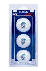 WESTERN BULLDOGS AFL GOLF BALL 3 PACK