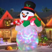 6 FT Christmas Inflatables Snowman Outdoor Decorations Blow Up Yard Cute Snow...