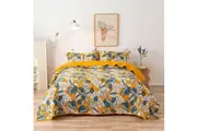 100% Cotton Lightly Quilted Coverlet Set Frances Queen 230 x 250 cm