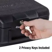 NEW Portable Fireproof Safe Box Transportation For Docu Media Valuables