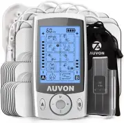 AUVON Dual Channel TENS Unit Muscle Stimulator (Family Pack), 20 Modes Rechargea