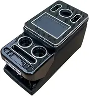 Compatible for MAXUS G10 Modification USB Arm Rest Adjustable with Cup Holder with Light Armrest Console Storage Box