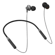 HE05 Bluetooth 5.0 Wireless Magnetic Neckband Running Sports Earphone Earplug with Waterproof Noise Canceling - Black