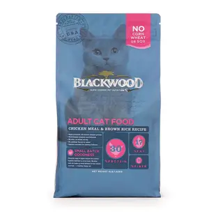 柏萊富 Blackwood 特調成貓亮毛配方 4磅/6公斤 雞肉+米 成貓飼料 貓咪飼料 貓糧 貓飼料 寵物飼料 貓乾糧